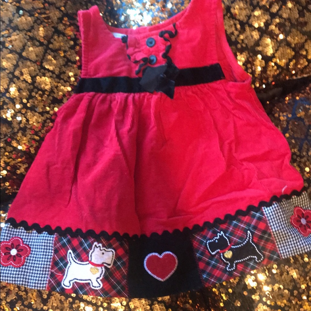 Infant red dress